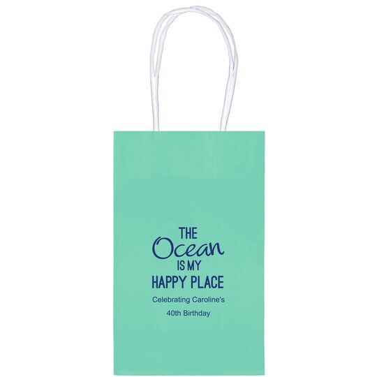 The Ocean is My Happy Place Medium Twisted Handled Bags